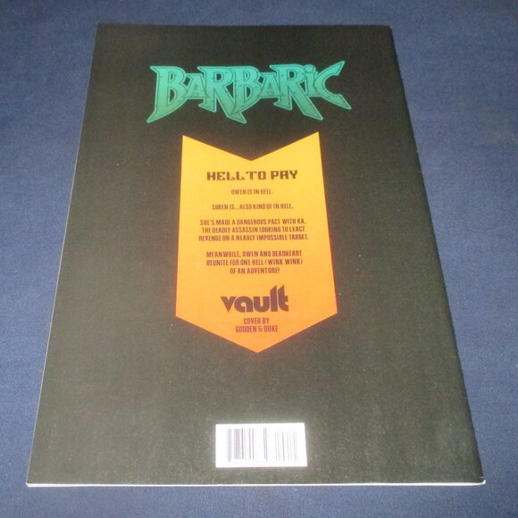 Barbaric Hell to Pay #2 (Vault comics, 2022) Cover A Variant - Picture 2 of 3